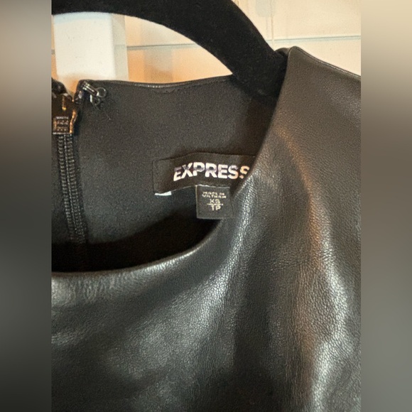 Express Extra Small Faux Leather & Lace Dress - Picture 11 of 11